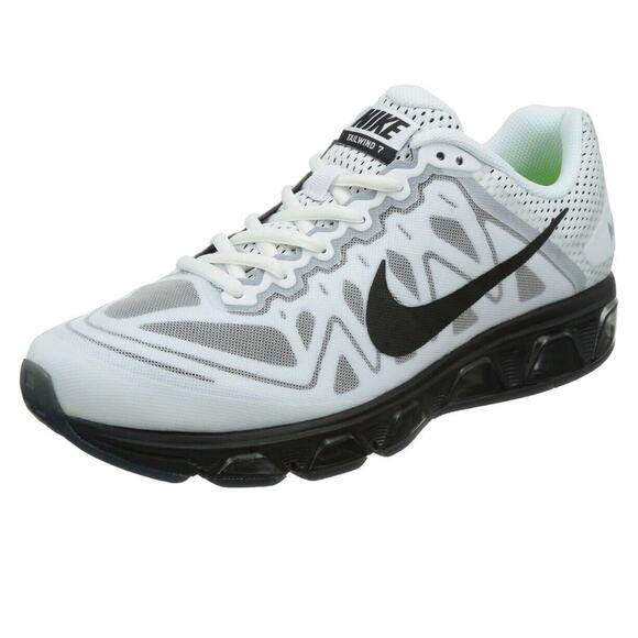 Nike Cream White Black Gray Tailwind 7 Max Air Womens Running Sneakers Size 9 - Picture 1 of 13